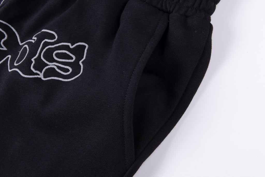 Sp5der OG Logo Sweat Shorts Black